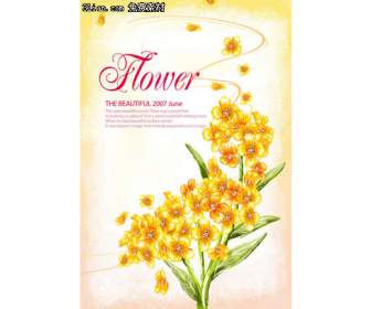 Hand Painted Daffodil Psd Material
