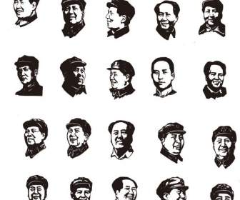 tangan dicat desain mao Zedong