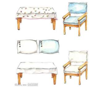 Hand Painted Furniture Psd Material