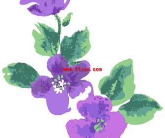 手描きのバウヒニアの花 Psd 層状材料