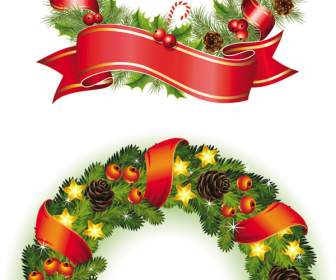 Menggantung Hadiah Natal Wreath
