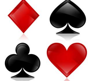 hearts clubs spades square psd icon