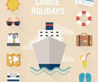 Holiday Cruise Tour Icon