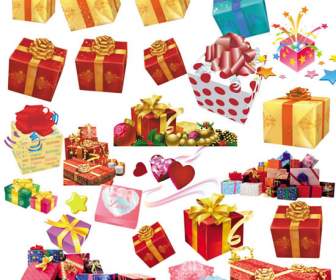 holiday gift box designs psd material