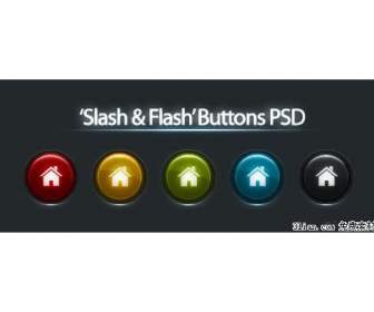 Home Button Psd Material