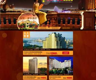 Hotel Reservation Home Psd Template