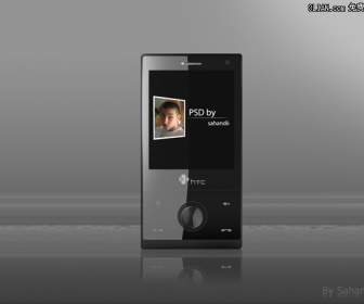 HTC Schwarz Smartphone Psd Material