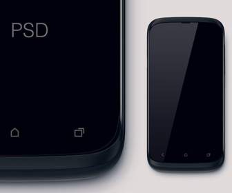 HTC Echte Handy-Modell Psd Vorlage