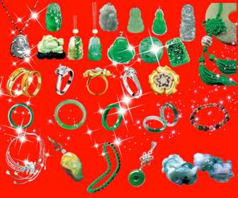 Jade Ornaments Psd Material