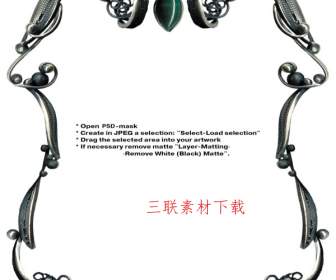 jewelry frame designs psd material