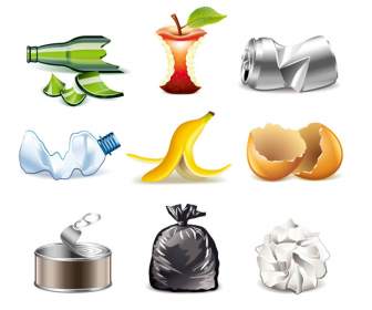 Kitchen Trash Icons