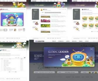 Korea Cartoon Web Site Interface Design