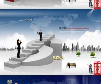Ladder Of Success Business Business Grand View Psd Material