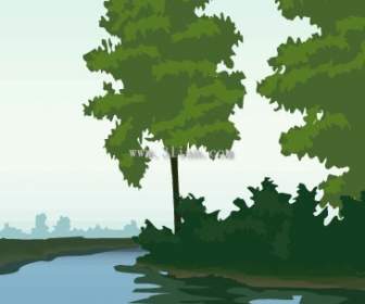 Lakeside Trees