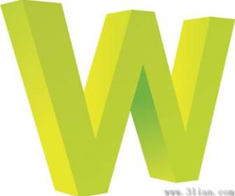 Buchstabe W-Symbol