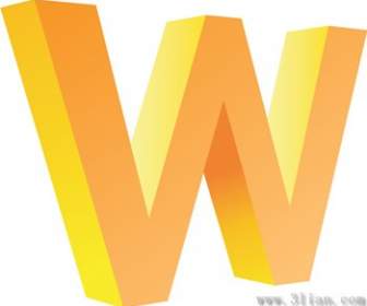 Buchstabe W-Symbol