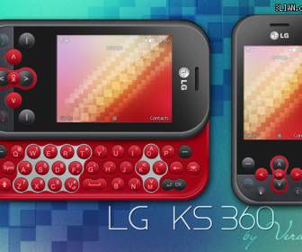lg ks360 mobile phone psd material