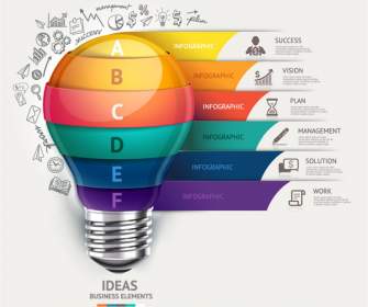 Light Bulb Business Information Maps