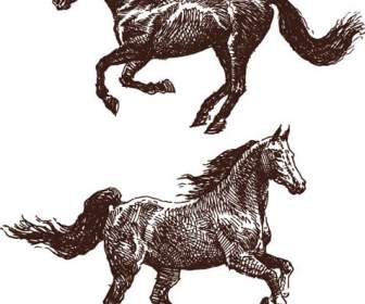 линия искусства животное лошадь