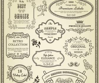 Line Drawing Pattern Label Lace