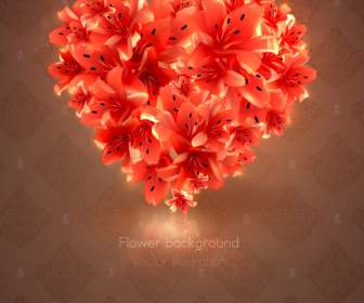 Love Beautiful Creative Lily Flower