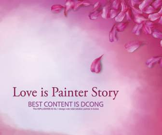 愛の物語がアーティストの背景の Psd 素材です。