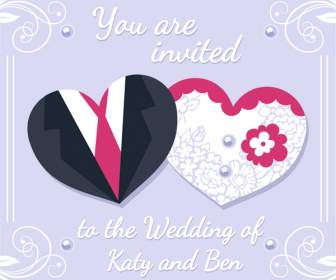 結婚式の招待カードをカット紙を愛する