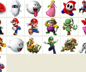 mario series of png icons