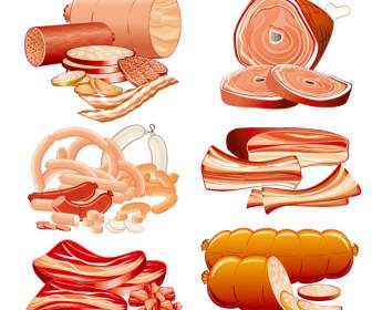 الرسوم التوضيحية اللحوم