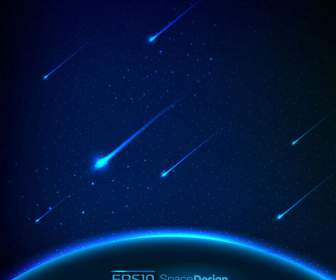 Meteor Fantasy Space Background
