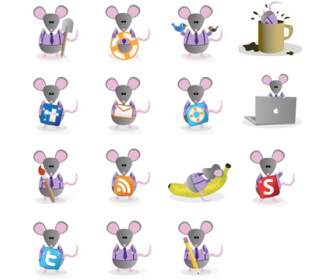 Mäuse Web PNG-icons