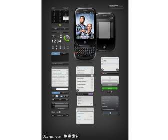 Mobile Gui Interface Templates Psd Layered Material