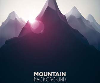 Mountain Range Background Shading