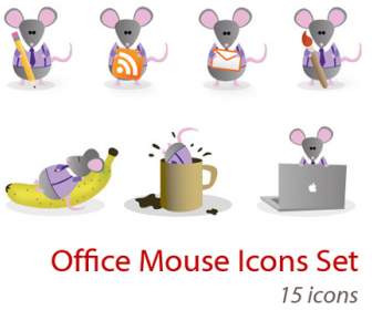 Maus Thema Web PNG-icons