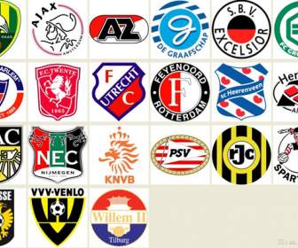 Netherlands Football Club Badge Icons