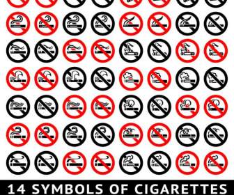 Nessun Disegno Di Adesivi Di Fumatori