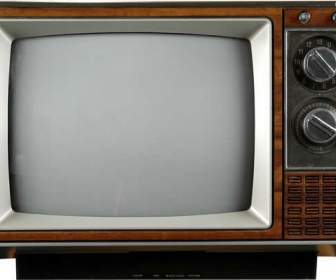 오래 된 흑백 Tv Psd