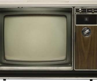 старый черно-белый телевизор Psd