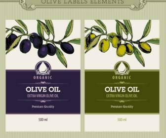 étiquettes De L’huile D’olive