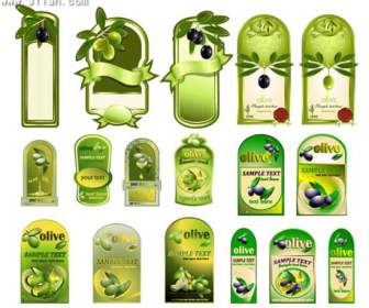 étiquettes De L’huile D’olive