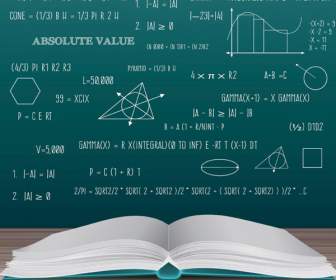 Offene Bücher Und Mathematische Formeln