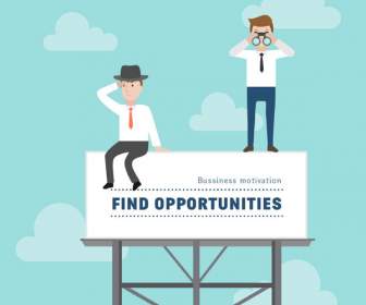 Opportunity For Business People Illustrations