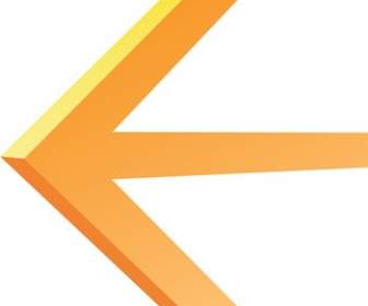 Orange Arrow Icon Material