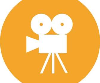 Orange-Film-Foto-Symbol