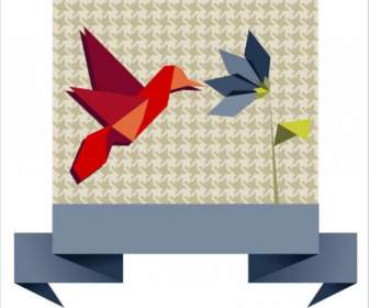 Origami-Hintergrundmaterial