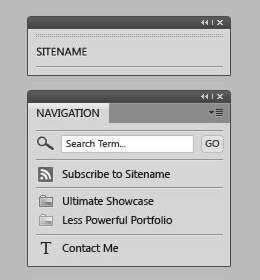 page sidebar templates psd material