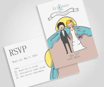 Painted Wedding Cards
