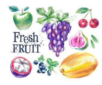 繪畫新鮮水果