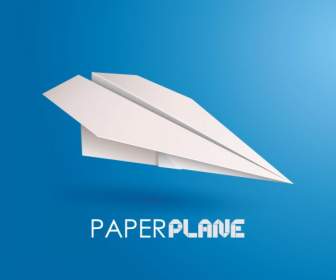 Papier Flugzeuge Blauen Hintergrund