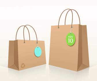 Shopping Bag In Carta Design